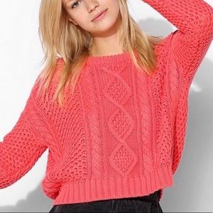 Urban Outfitters BDG Coral Cropped Sweater